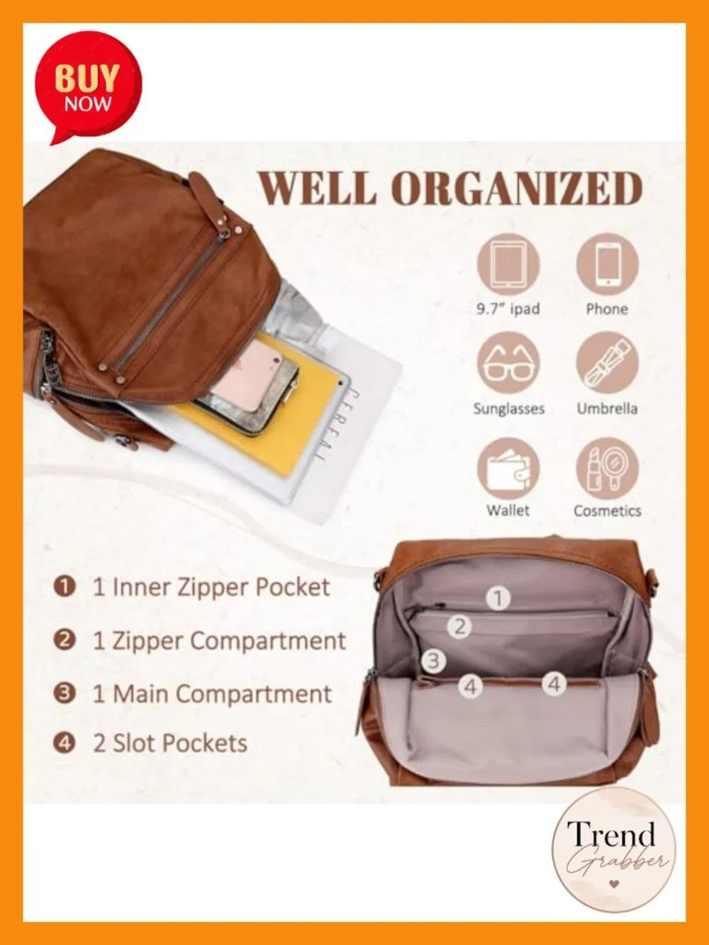 Faux Leather Mini Backpack Purse for Women, Convertible Shoulder Bag, Fits